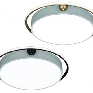 LED 인테리어 모나 투톤 원형방등 50W 블랙 골드