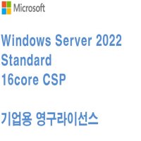 MS Windows Server Std 2022 CSP [기업용/영구/16Core] 서버