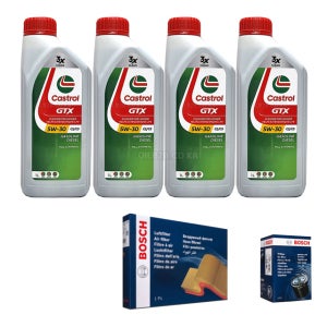 GM쉐보레 더뉴스파크 19년형이후 1.0가솔린 엔진오일교환세트 캐스트롤GTX 5W30 4L A2651+O0355