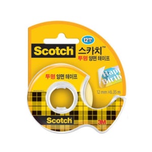 3M 스카치 투명 양면테이프 디스펜서 136 (12mmX6.35m) 1개