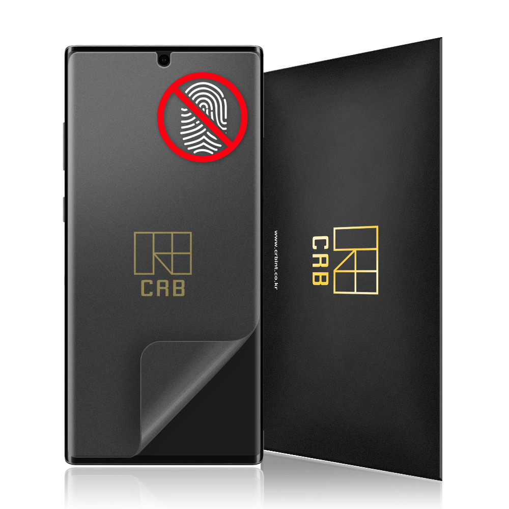 지문방지 풀커버 우레탄 액정 보호 필름 3DT AG 갤럭시 노트10, 2매입