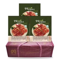 양념포크 1kg 3팩 추석선물세트 한우 굴비