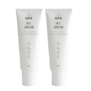 BAS 바스 곰팡이제거젤(욕실 싱크대 실리콘 창틀 베란다 창문 벽지) 150g, 2개
