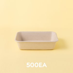 1000ml 1칸 사각 펄프 용기 500개