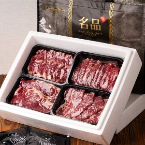 냉장 프라임 소고기 척아이롤 부채살 토시살 본갈비살 갈비갈 1.2kg 2.4kg 선물세트