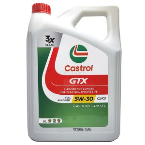 캐스트롤 GTX C2/C3 5W30 6L 합성 엔진오일 교환용