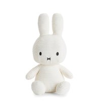 miffy 미피 코듀로이 토끼 애착 인형 화이트 - 33cm