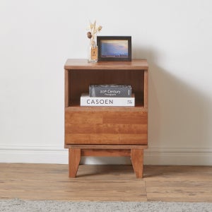 오목샘 덱스 400 미니 원목 침대 옆 협탁