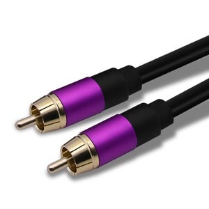 케이블메이트 RCA 1선-t선 고급형 메탈 케이블 3m, 1개