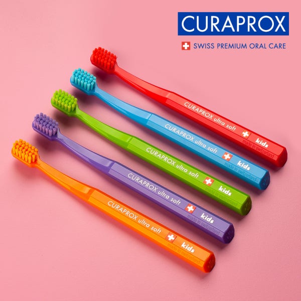 큐라덴 큐라프록스 Kids Toothbrush 어린이 키즈 부드러운 초미세모 칫솔 5개입