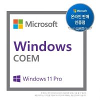 윈도우 11 프로 Microsoft Windows 11 Pro DSP COEM 64Bit
