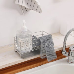 물빠짐 좋은 스텐 세제 수세미랙 디스펜서 포함