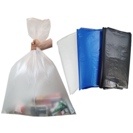 재활용 비닐봉투 분리수거 비닐봉지 평판 대형 큰 대용량 휴지통 쓰레기봉투 20L 80p
