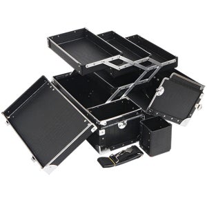 메이크업 박스 4단 반영구 화장 속눈썹 왁싱 타투 용품 문신 재료 피부 화장품 정리 전문가용 파우치 미용 가방