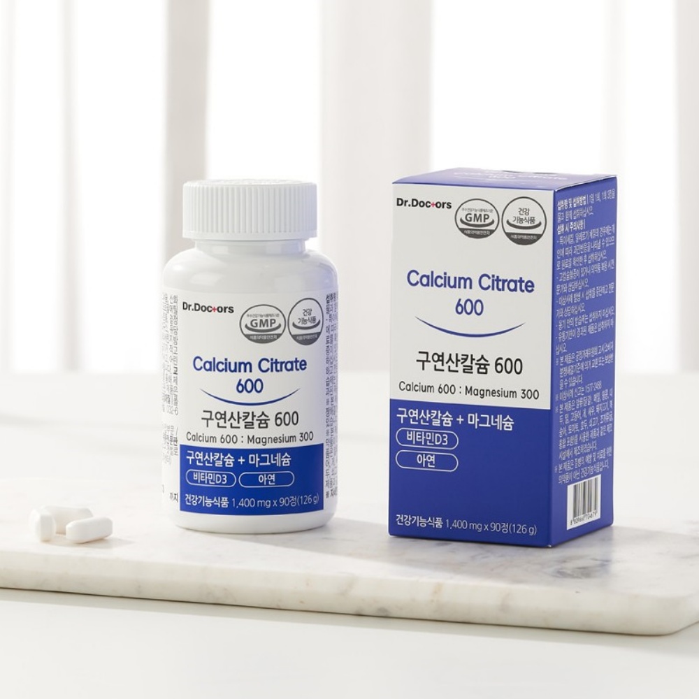 <b>닥터닥터스</b> 구연산칼슘 600 (1400mg x 90정)