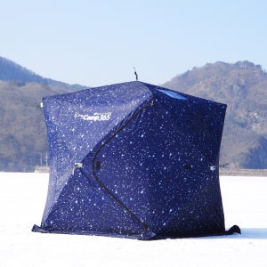 사계절 큐브텐트 자동 쉘터 암막 방수 낚시 캠핑 얼음낚시 빙어텐트 빙어 겨울 동계 이글루