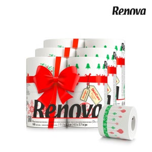 레노바 윈터에디션 토일렛페이퍼 4롤 3팩 먼지없는 티슈 휴지 화장지