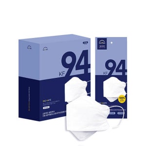 50매 바이오셀프케어 KF94 마스크 중형 화이트 (1매입 포장)