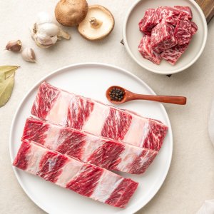 만나프라임 뼈없는 갈비탕용 1kg 블랙앵거스 미국산 소고기 탕갈비 보양식 냉동 고기