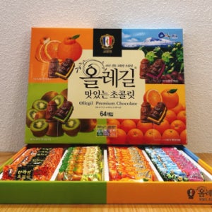 코롬방 올레길 맛있는 초콜릿 (4가지맛/64개입) X 2BOX