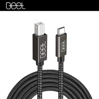 USB C to B 케이블 줄 꼬임 방지 선조절 스트랩 장착 미디 프린터 오인페 건반