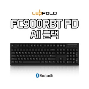레오폴드 FC900RBT PD 블랙 [유/무선 지원] 104키 기계식 키보드