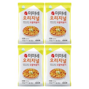 미미네 오리지널 국물떡볶이 X 기본맛, 570g, 4개