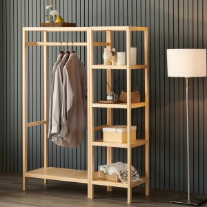 통 원목 행거 선반 드레스 옷걸이 수납 G7 G8 대형 G9 G10