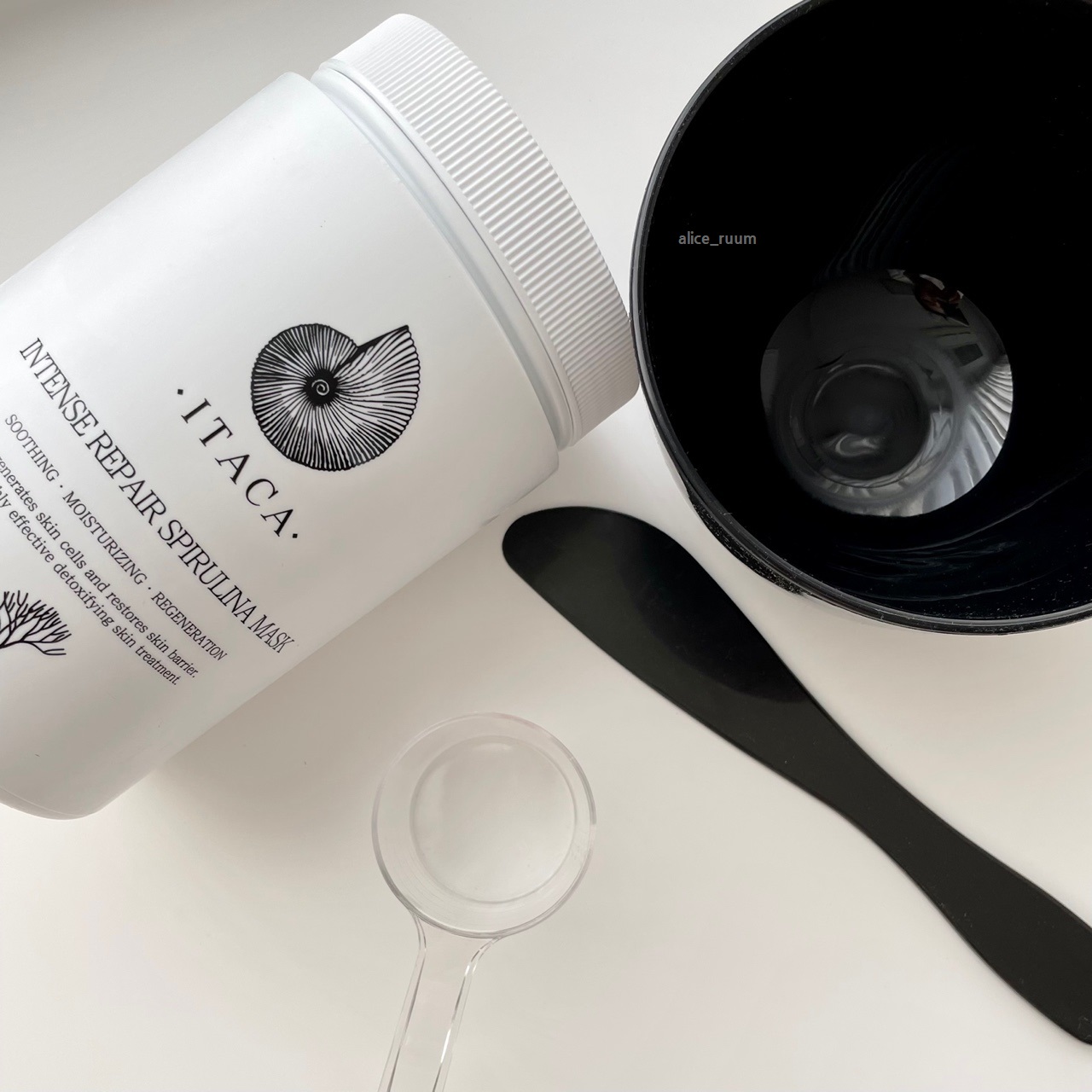이타카 스피루리나 모델링 마스크 인텐스 리페어 900ml+팩도구+체험분