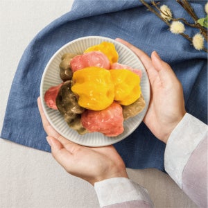 주호 삼색감자떡 1.5kg 아이 간식 명절 식사대용 대용량