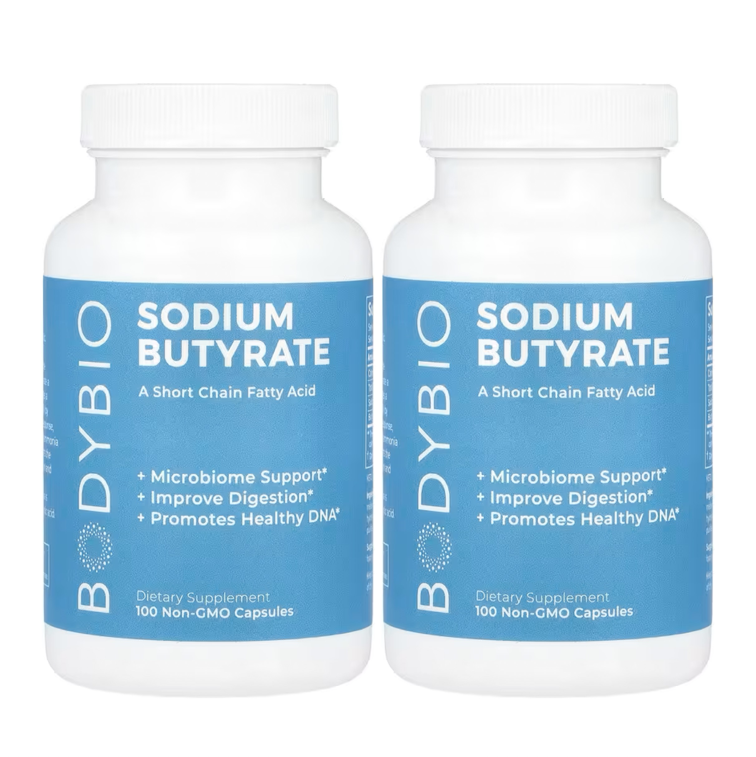 <b>바디바이오</b> 뷰티르산 나트륨 100캡슐 x 2병 BodyBio Sodium Butyrate