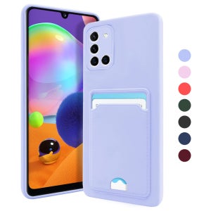 2장 카드 수납 파스텔 케이스 퍼플, 갤럭시A71-A퀀텀 공용