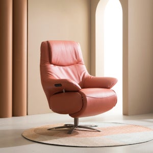 [단종]핸슨소파 카프리 1인용 전동 리클라이너 가죽소파 신혼가구