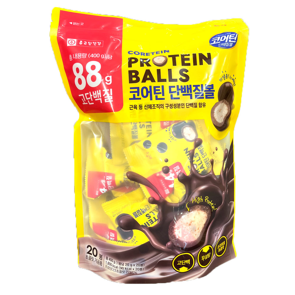 종근당 코어틴 단백질 볼 초코 프로틴 20gx20봉 코스트코