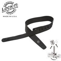 Lock-It Guitar Strap 락잇 기타 가죽 스트랩 LEATHER LIS-038-L275-BLK