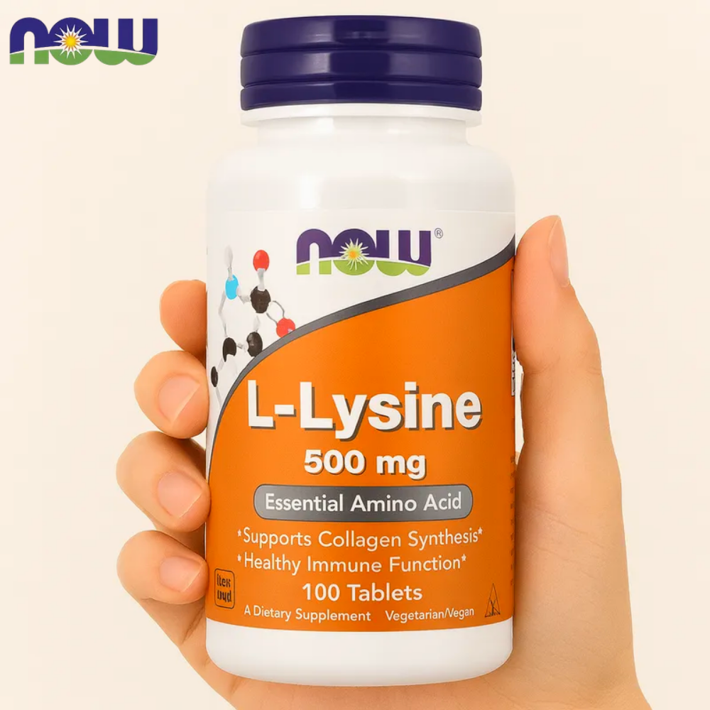 나우푸드 <b>라이신</b> <b>엘</b> L-Lysine <b>500mg</b> 100정, 1개