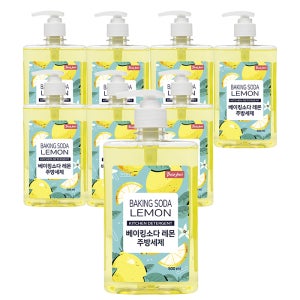 과일 야채 세척 겸용 베이킹소다 레몬 주방세제 500ml, 5개