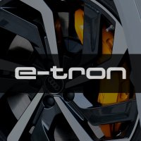 아우디 이트론 e-tron 캘리퍼스티커 데칼 80x9mm