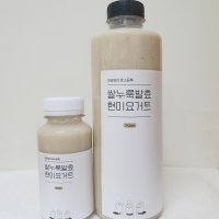 [국내산 유기농현미 100%] 찐누룩 현미 요거트 210, 750ml / 무설탕 비건 식혜 아침대용