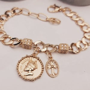 14k 체인팔찌 코인 18k 데일리팔찌