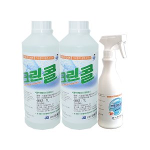 뿌리는소독제 진로발효 크린콜 장난감 주방기구 욕실바닥 소독제 1L 450ml
