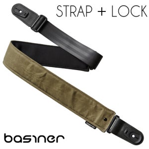 베이시너 바이탈 그립 Ver2 레릭카키 스트랩락 일체형 안전벨트 기타스트랩