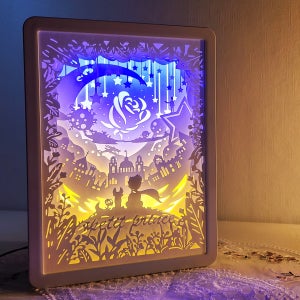 페이퍼 커팅 무드등 아트 LED DIY 완제품 입체종이조명 집들이선물