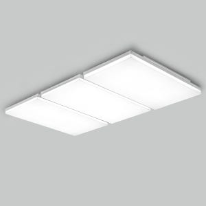 LED 150W 에일 6등 거실등 천장 직사각 모던 화이트 블랙 조명