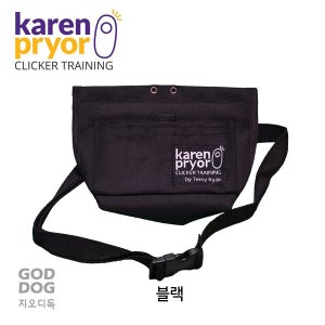 블랙 미국 KPA 테리라이언 트릿 파우치 강아지 트레이닝 간식주머니 긍정훈련