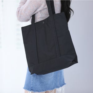 [국산]나일론 숄더백 무지 블랙 튼튼한 쇼퍼백