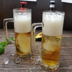 500cc맥주잔 생맥주 얼음 수진 나혼자산다