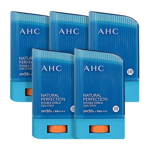 AHC 내추럴 퍼펙션 더블쉴드 선스틱 혼합자차 워터프루프/골프/스틱썬크림 22g, 5개