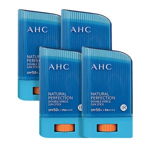AHC 내추럴 퍼펙션 더블쉴드 선스틱 혼합자차 워터프루프/골프/스틱썬크림 22g, 4개