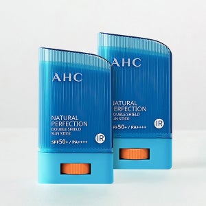 AHC 내추럴 퍼펙션 더블쉴드 선스틱 혼합자차 워터프루프/골프/스틱썬크림 22g, 2개